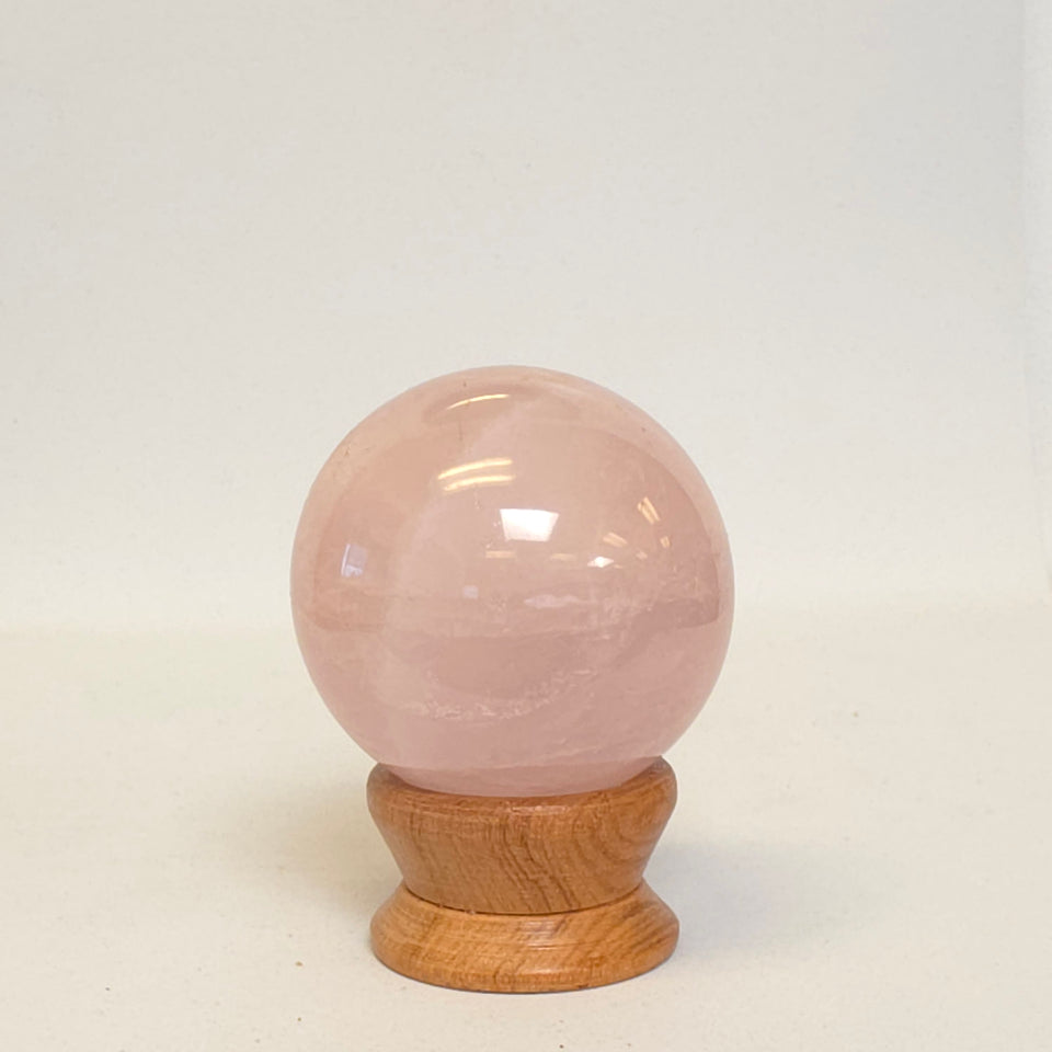 Star Rose Quartz Sphere | 50 mm | 0.38 lb