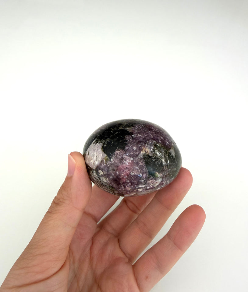 Rare XL Lepidolite Palm Stone