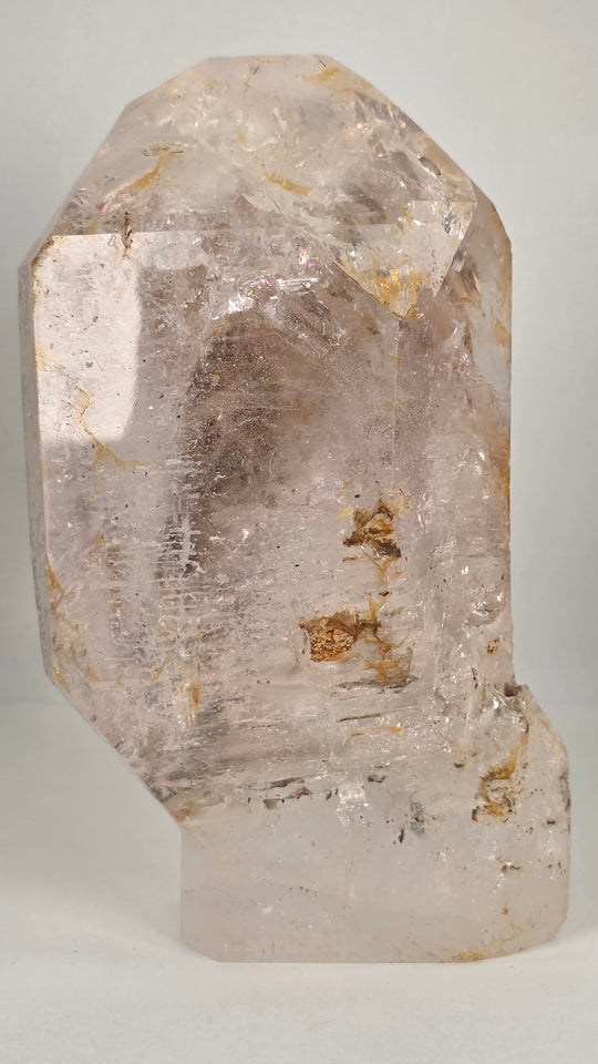 Clear Quartz Golden Tower