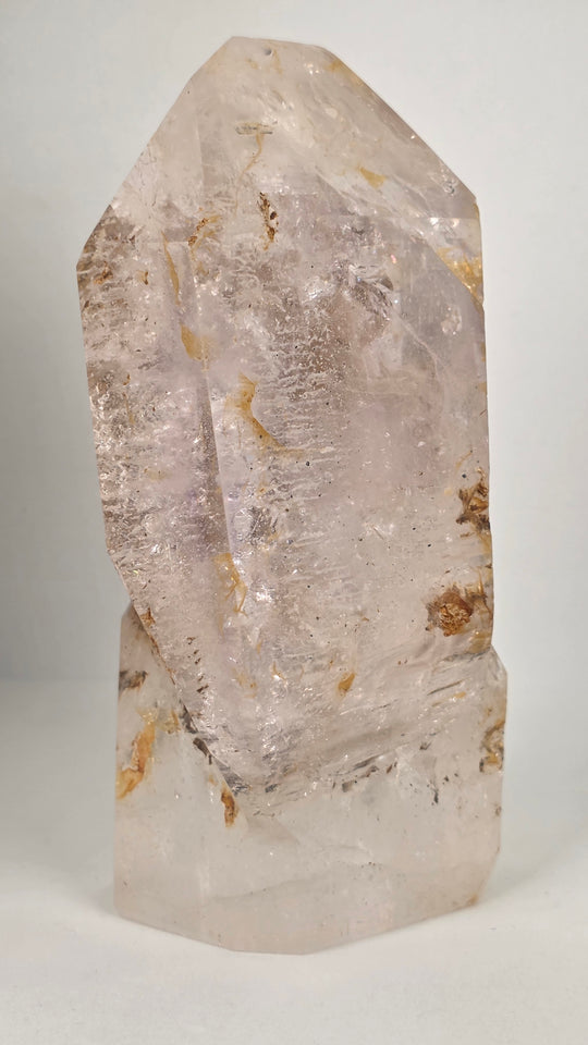 Clear Quartz Golden Tower