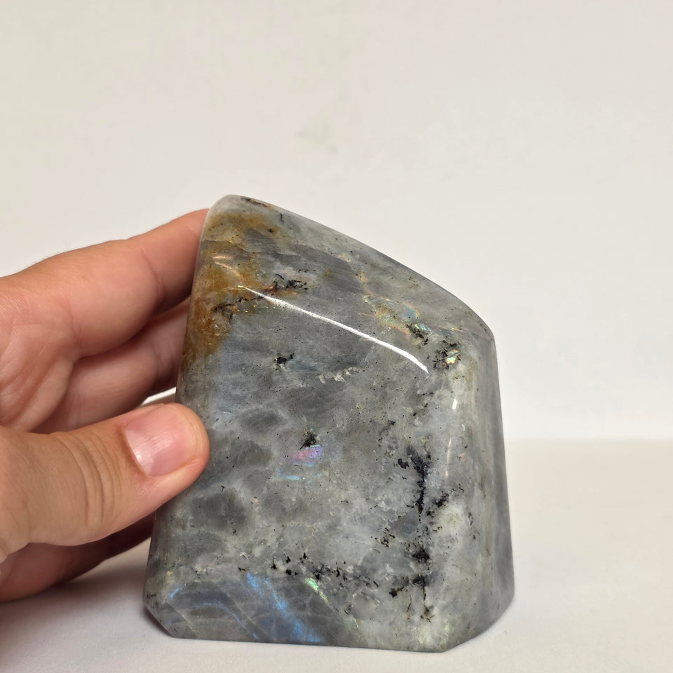 Labradorite Freeform Purple Teal Peacock Flash 1.4lb