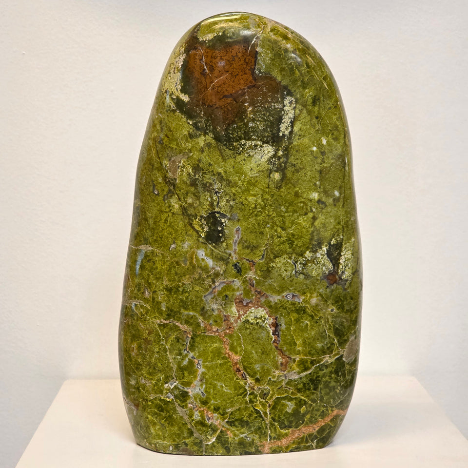 17.75 lb Green Opal Freeform – Madagascar | 12.75" Tall