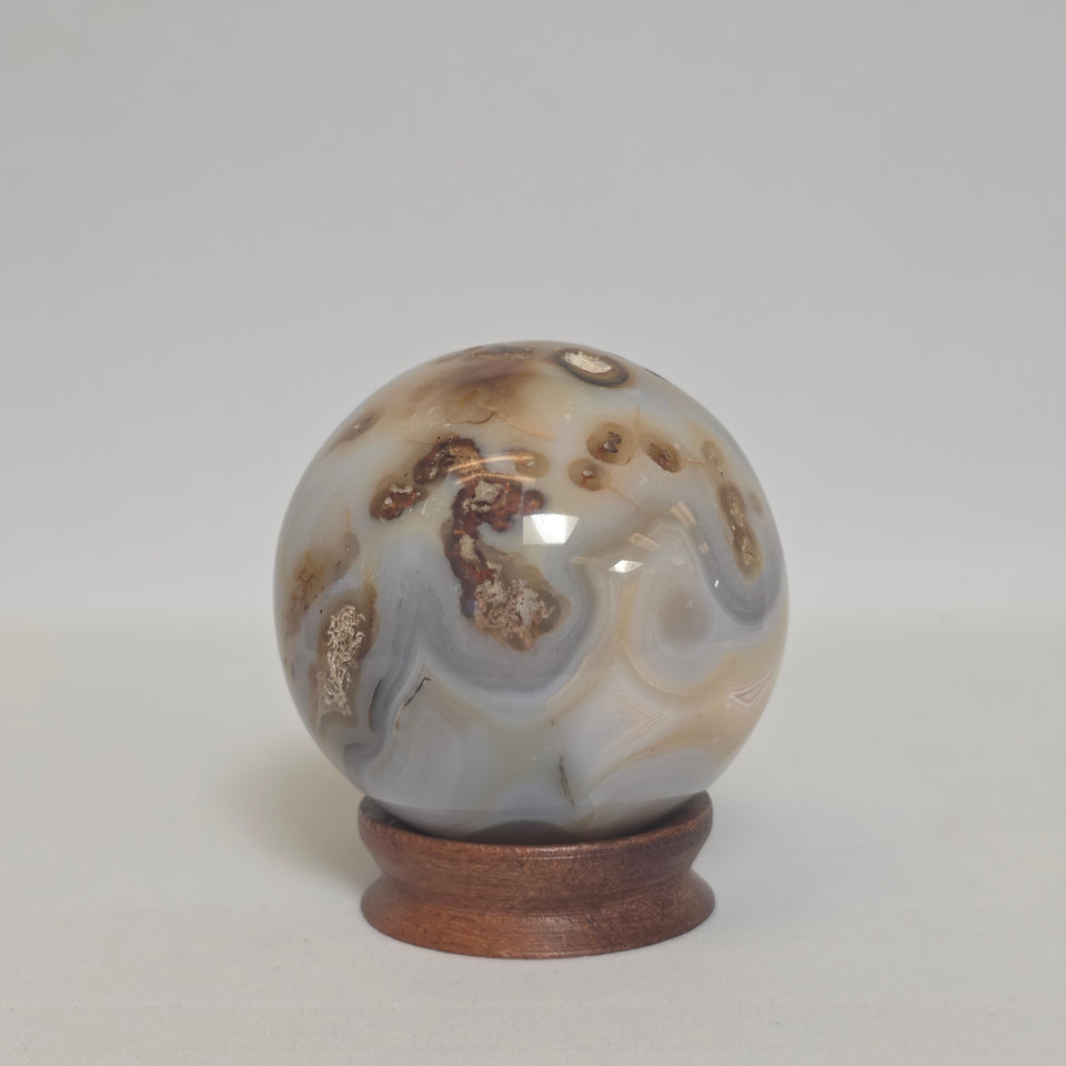 Banded Agate Sphere | 63 mm
