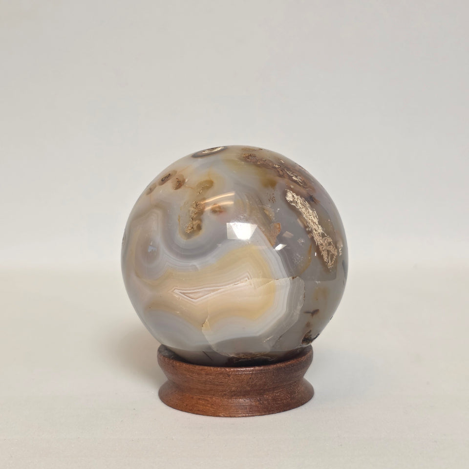Banded Agate Sphere | 63 mm