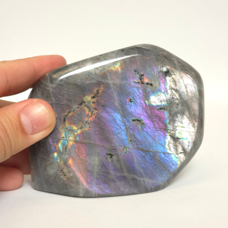 Labradorite Freeform with Blue and Purple Flash