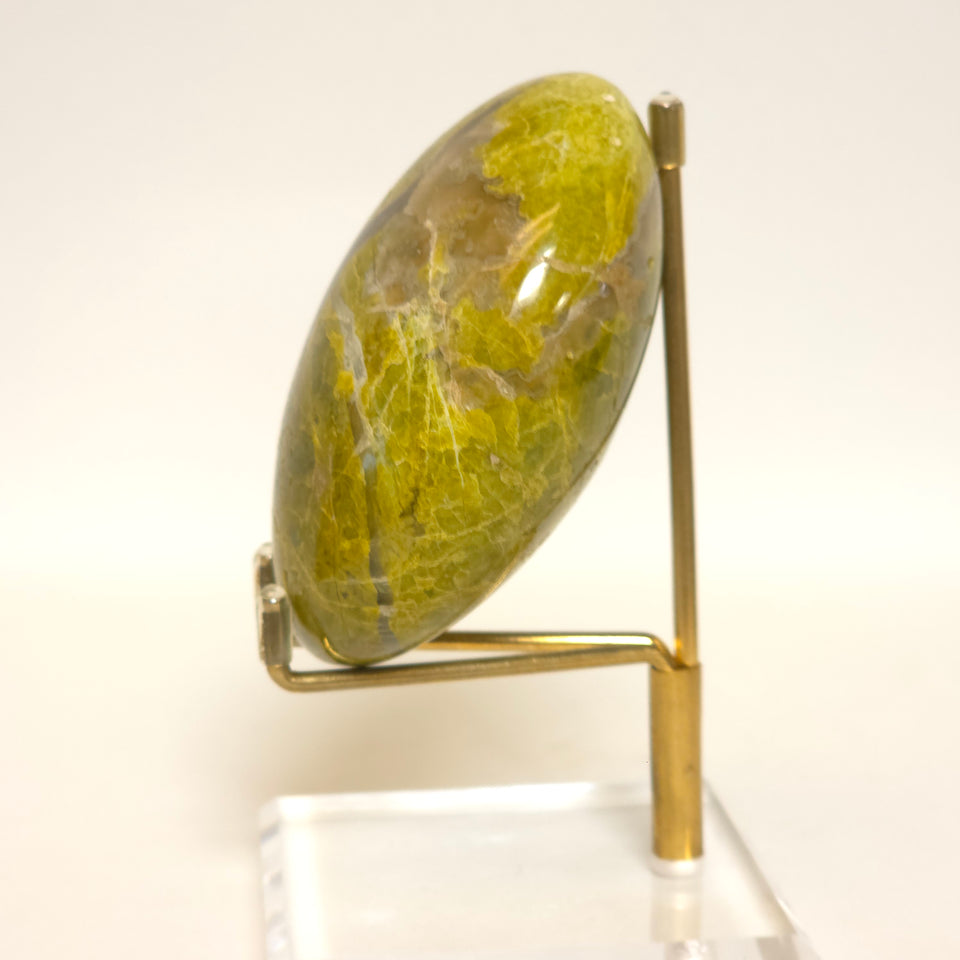 Green Opal Palm Stone | Olive Green