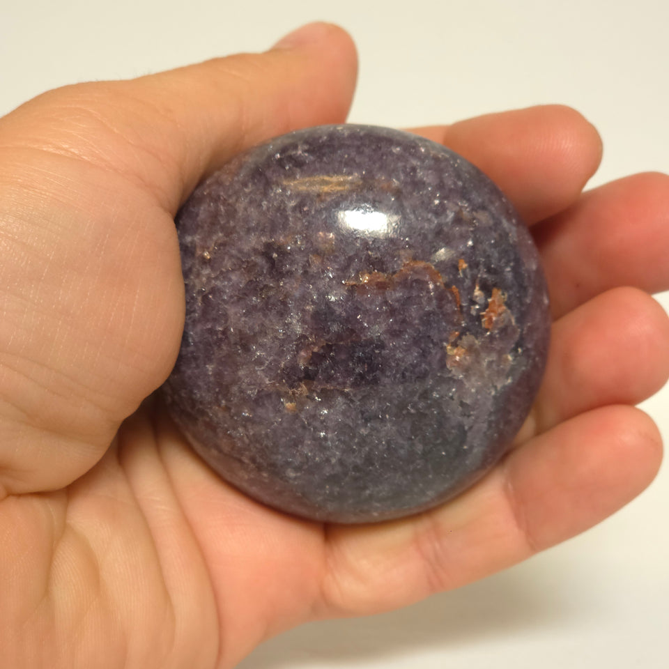 Lepidolite Palm Stone