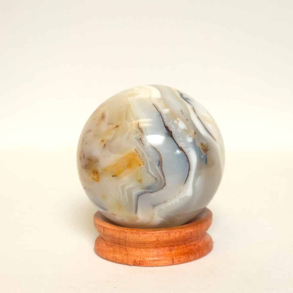 Banded Agate Sphere | 52 mm