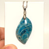 Blue Apatite Leaf Pendant Necklace