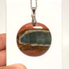 Polychrome Jasper Round Pendant Necklace