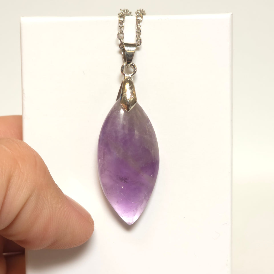 Amethyst Marquise Pendant Necklace
