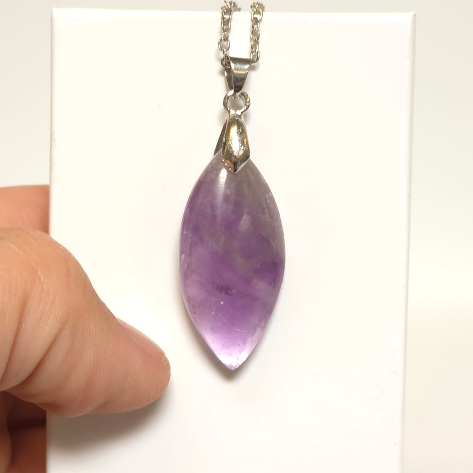 Amethyst Marquise Pendant Necklace