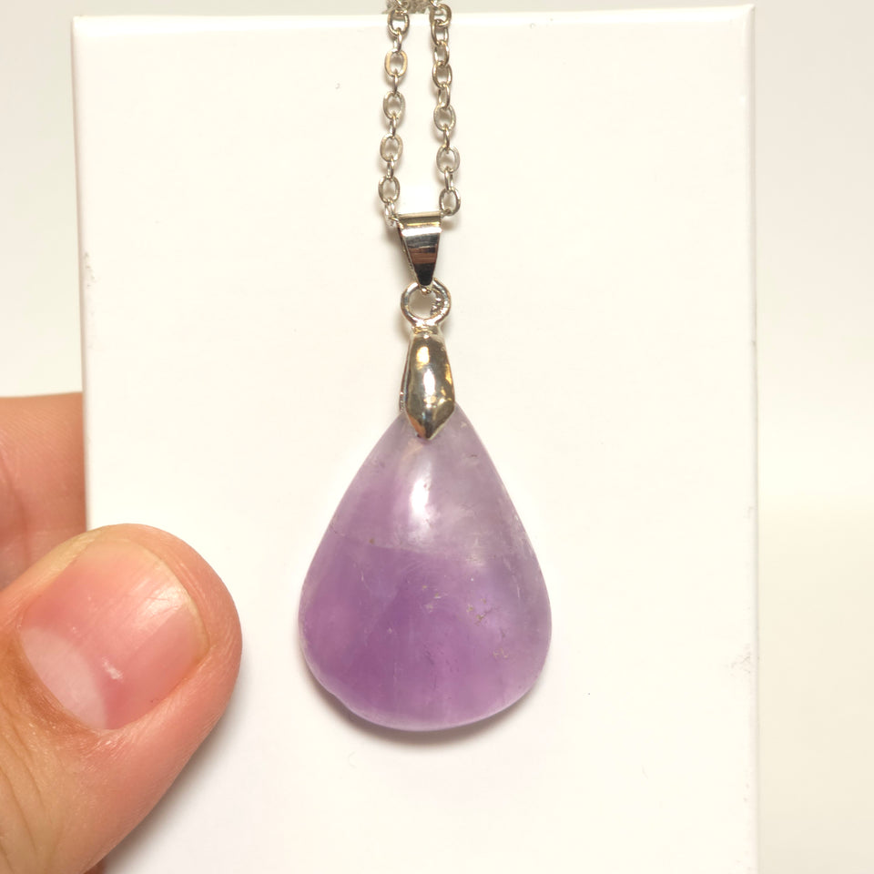 Amethyst Teardrop Necklace