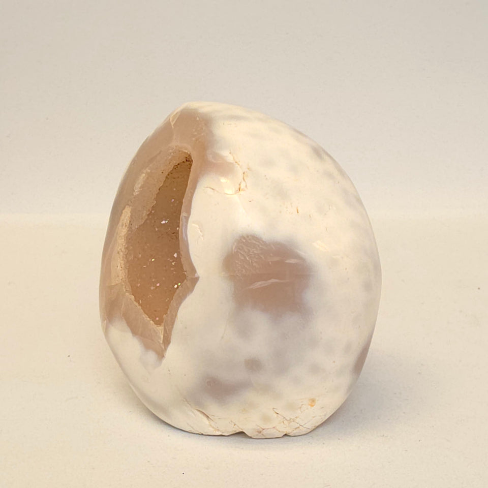 Orca Agate Geode Freeform with Sugary Druzy | 0.46 lb
