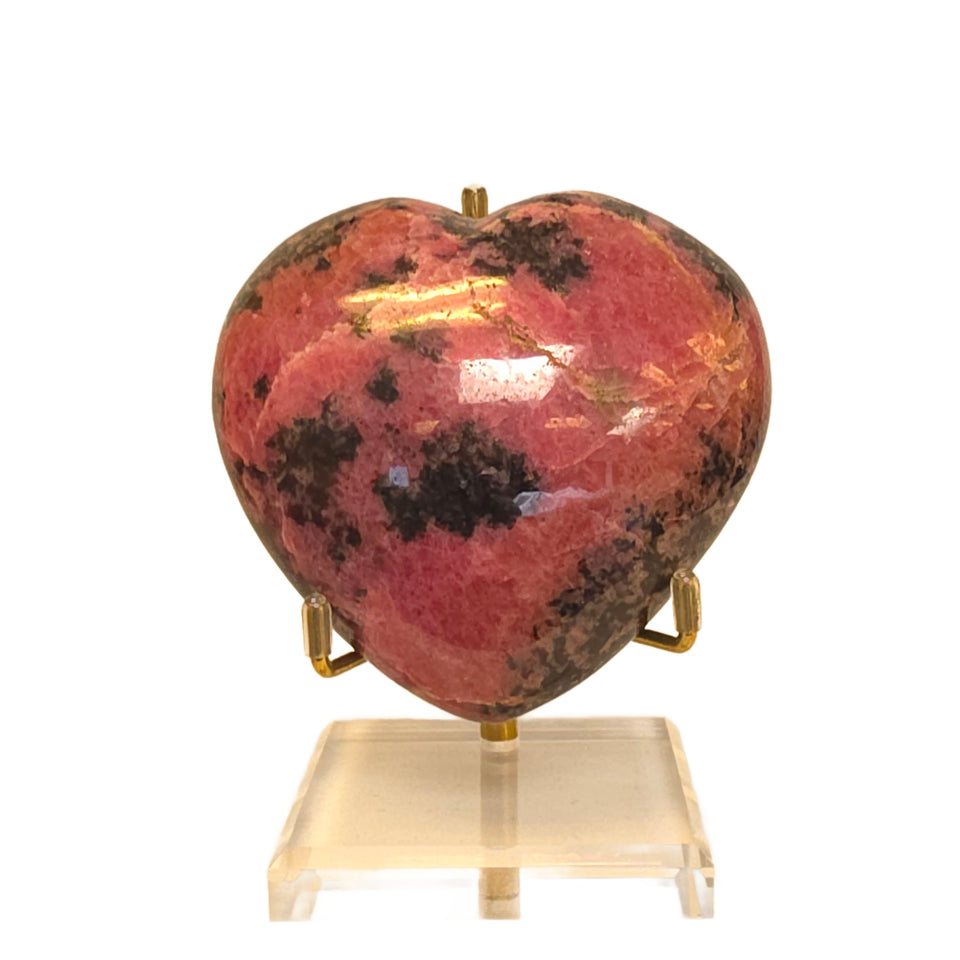 Rhodonite Heart | 0.88 lb