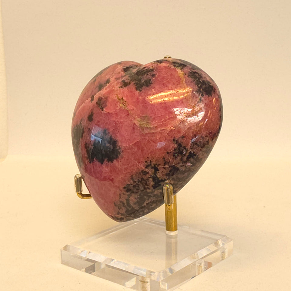 Rhodonite Heart | 0.88 lb