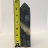 Kambaba Jasper Tower Point with Quartz Band | 1.35 lb