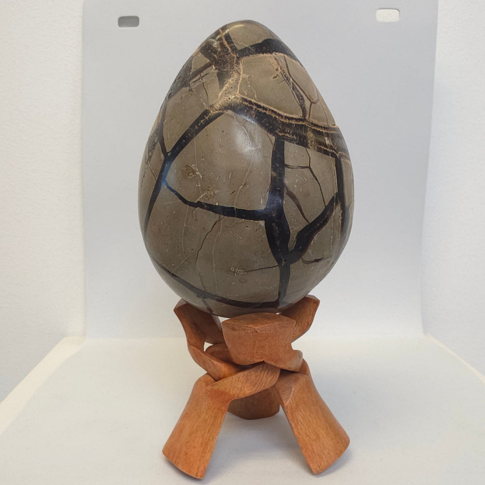 Wild Septarian Egg with Yellow Calcite | 3.875 lb