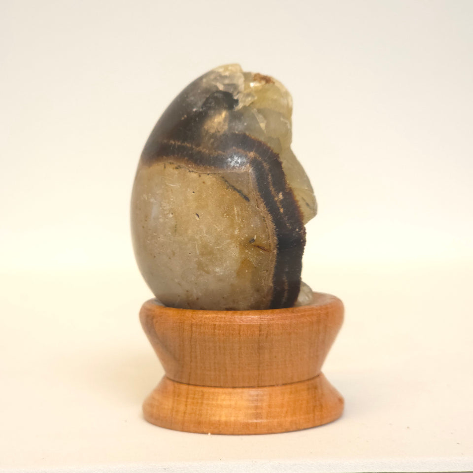 Septarian Egg with Yellow Calcite | 59 g