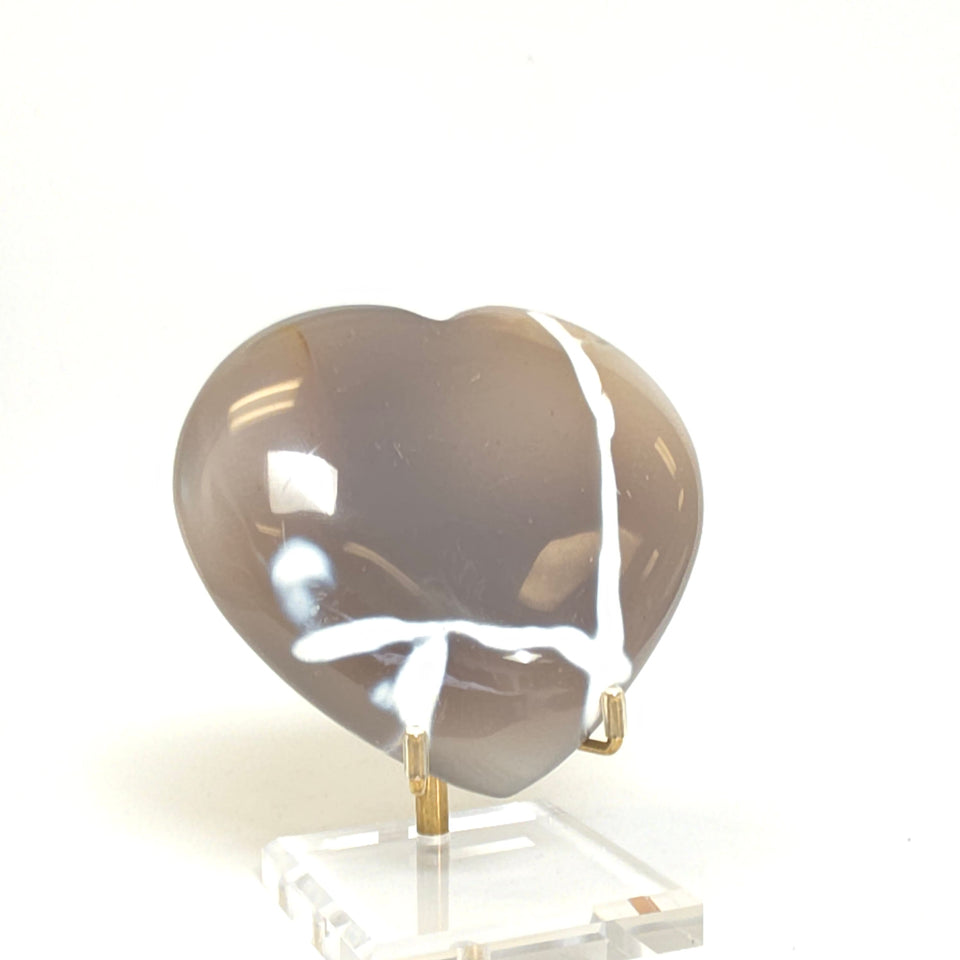 Orca Agate Heart | 0.63 lb