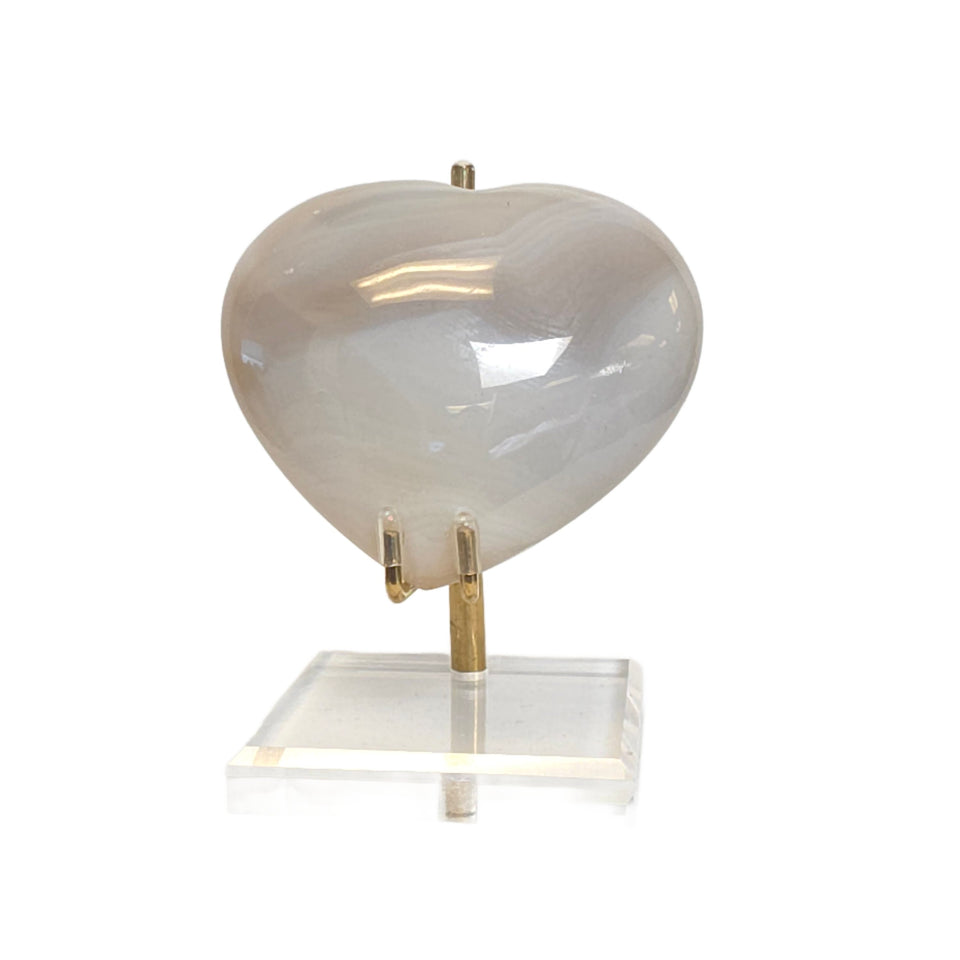 Banded Agate Heart | 0.48 lb