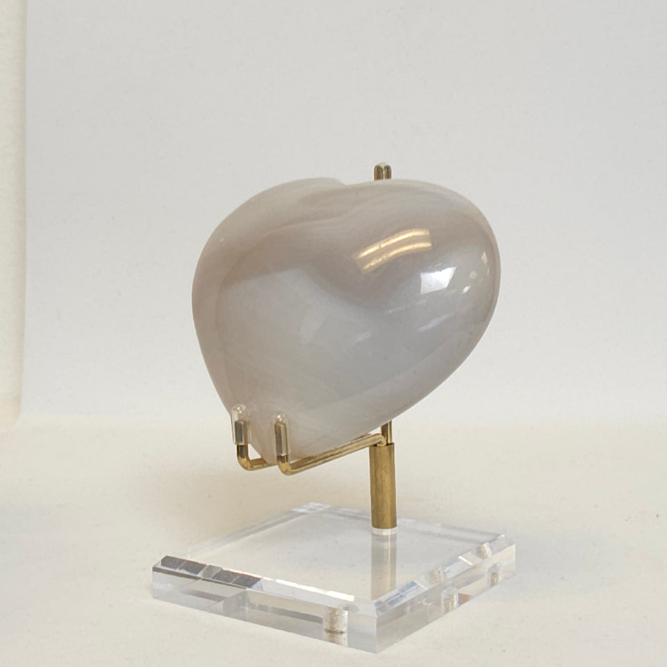 Banded Agate Heart | 0.48 lb