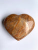 Large Peach Moonstone Heart