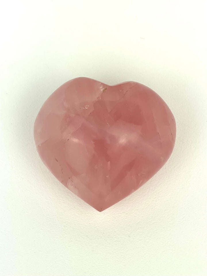 Rose Quartz Heart - Deep Pink