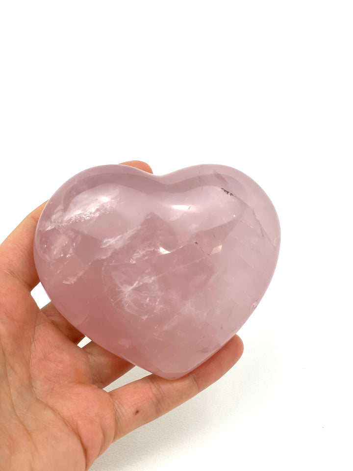 Rose Quartz Heart - Large